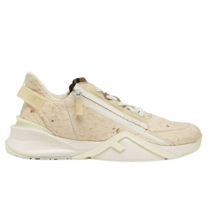 FENDI FLOW KENGO KUMA NATURAL WASHI PAPER RUNNING SNEAKERS