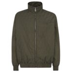 FENDI GREEN FF NYLON BOMBER JACKET