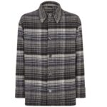 FENDI BLOUSON GRAY FLANNEL GO TO JACKET