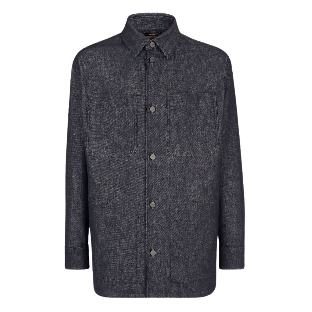 1 FENDI BLUE JEANS JACKET