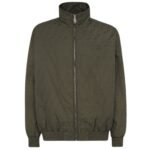 FENDI GREEN FF NYLON BOMBER JACKET