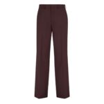 FENDI BURGUNDY WOOL PANTS