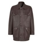 FENDI BROWN DEERSKIN BLOUSON