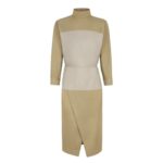 FENDI GREEN TECHNICAL COTTON DRESS