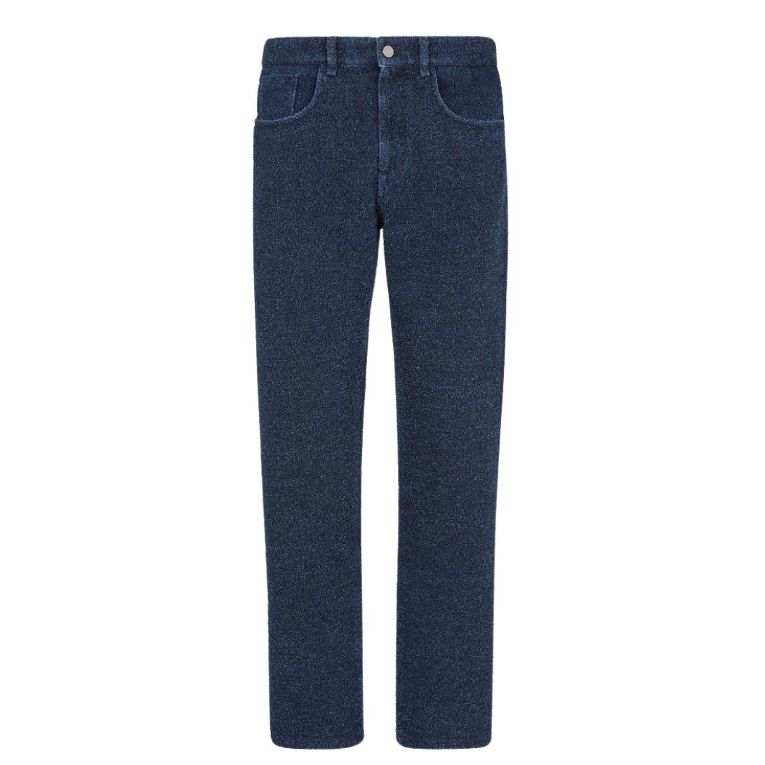1 FENDI LONG JEANS BLUE BOUCLÉ JEANS