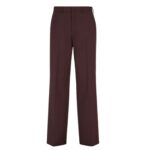 FENDI BURGUNDY WOOL PANTS