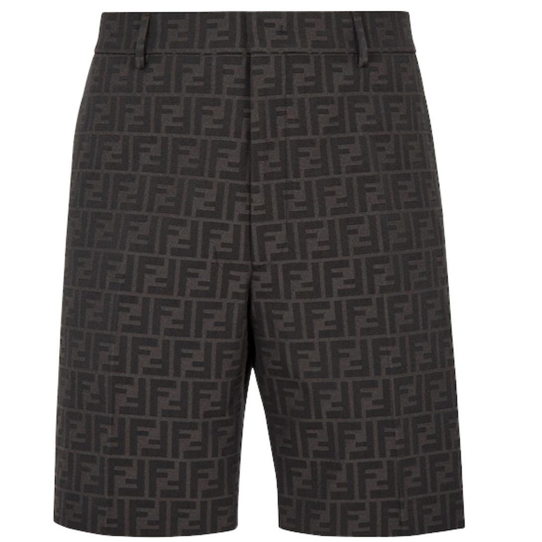 1 FENDI BERMUDA PANTS IN BROWN FABRIC