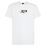 FENDI WHITE COTTON T-SHIRT