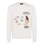 FENDI SWEATER WOOL FENDILICIOUS PULLOVER