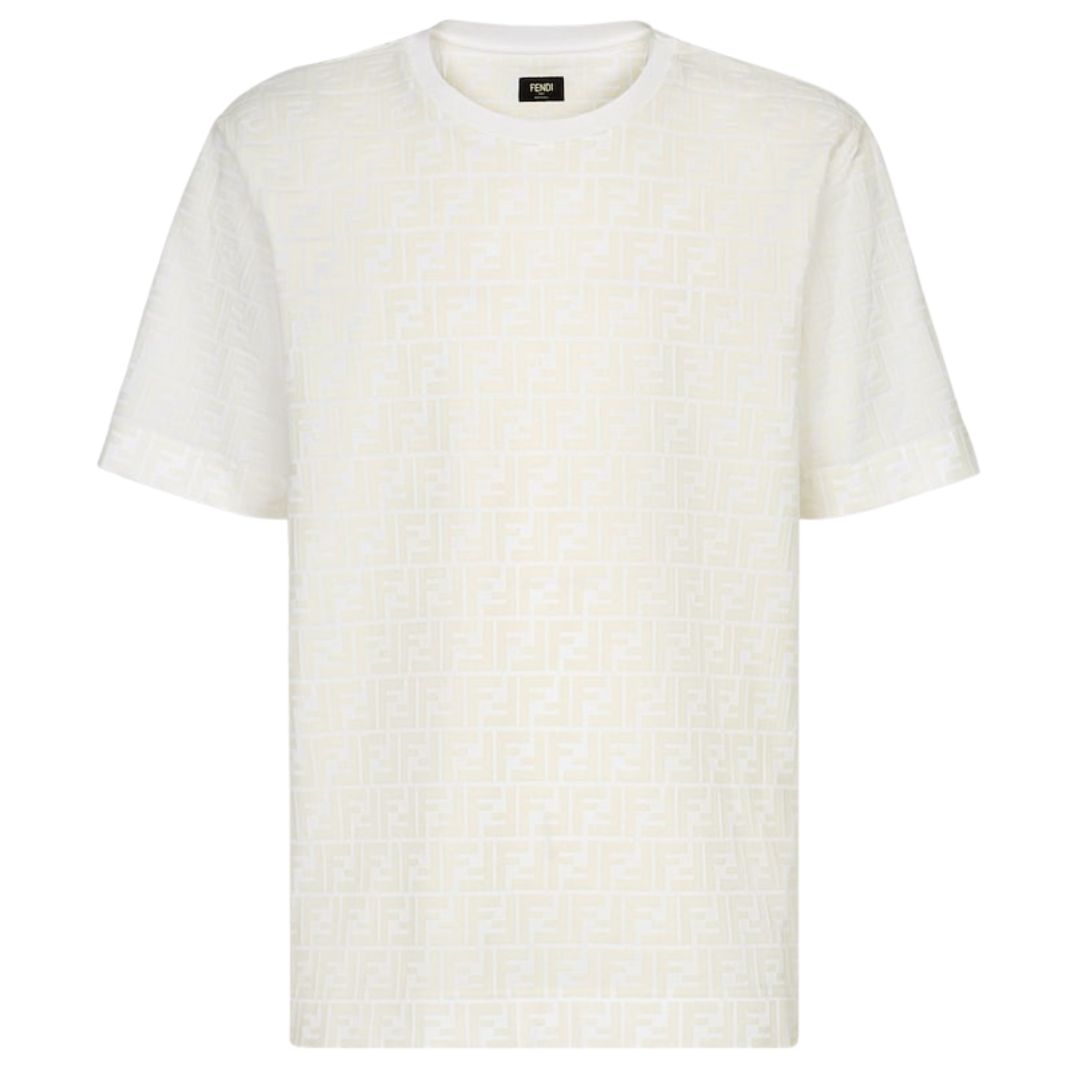 1 FENDI T-SHIRT IN PIQUÉ