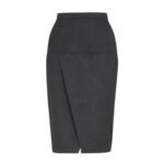 FENDI PINSTRIPED WOOL SKIRT