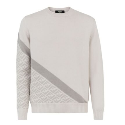 FENDI WHITE WOOL SWEATER