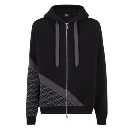 FENDI BLACK CASHMERE SWEATSHIRT