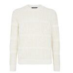 FENDI SWEATER FF COTTON AND LINEN JUMPER