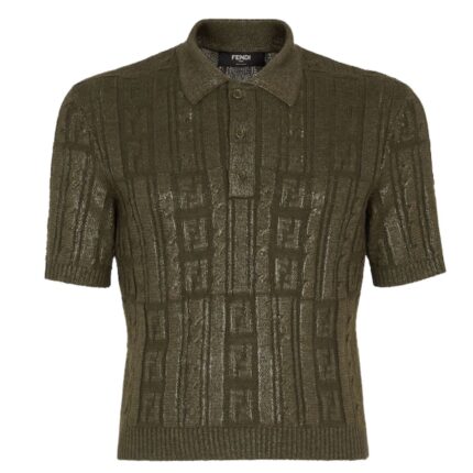 FENDI WOOL POLO SHIRT