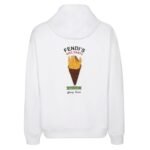FENDI WHITE COTTON FENDILICIOUS SWEATSHIRT