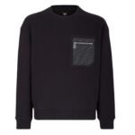 FENDI BLACK JERSEY SWEATSHIRT