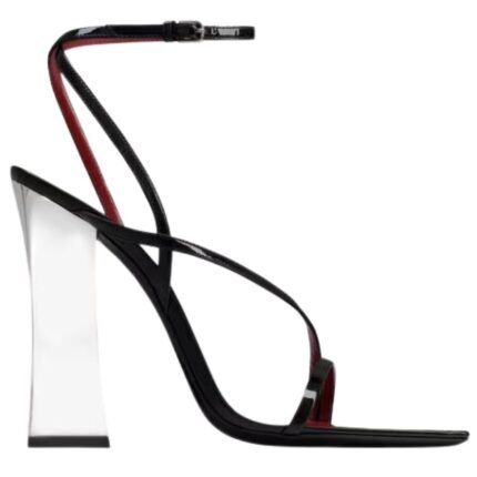 SAINT LAURENT ZORA SANDALS IN PATENT LEATHER