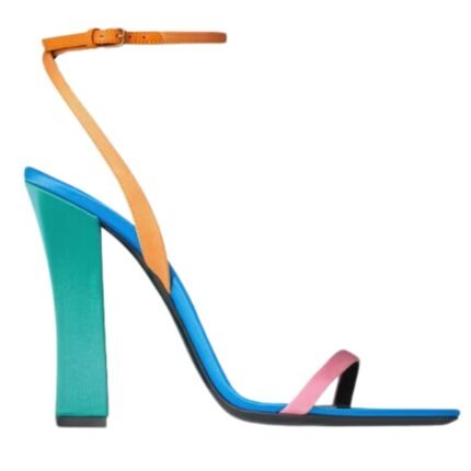 SAINT LAURENT DOMINIQUE SANDALS IN SATIN CREPE