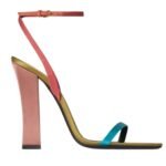 SAINT LAURENT DOMINIQUE SANDALS IN SATIN CREPE