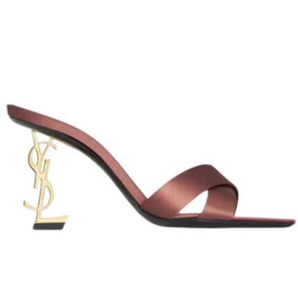 SAINT LAURENT OPYUM MULES IN SATIN CREPE