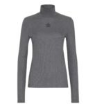 FENDI SWEATER GRAY COTTON JUMPER