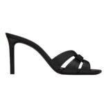 SAINT LAURENT TRIBUTE MULES IN SMOOTH LEATHER