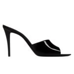 SAINT LAURENT ROMY MULES IN PATENT LEATHER