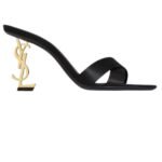 SAINT LAURENT OPYUM MULES IN SATIN CREPE