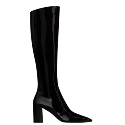 SAINT LAURENT LAUREN BOOTS IN PATENT LEATHER