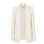 FENDI JACKET WHITE WOOL AND SILK BLAZER