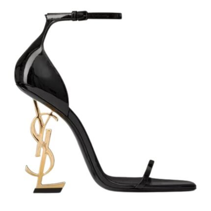 SAINT LAURENT OPYUM SANDALS IN PATENT LEATHER