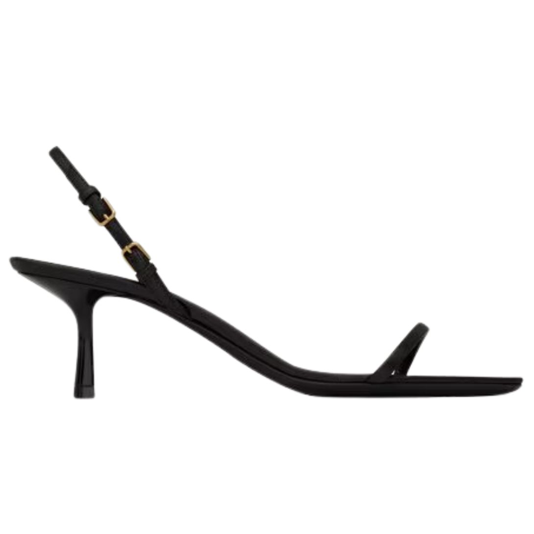 1 SAINT LAURENT JASPE SANDALS IN SMOOTH LEATHER