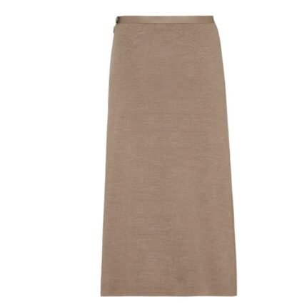 FENDI GRAY WOOL SKIRT