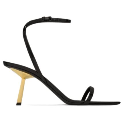 SAINT LAURENT LEE SANDALS IN GLAZED LEATHER