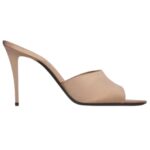 SAINT LAURENT ROMY MULES IN SATIN CREPE