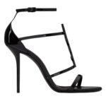 SAINT LAURENT CASSANDRA SANDALS IN PATENT LEATHER