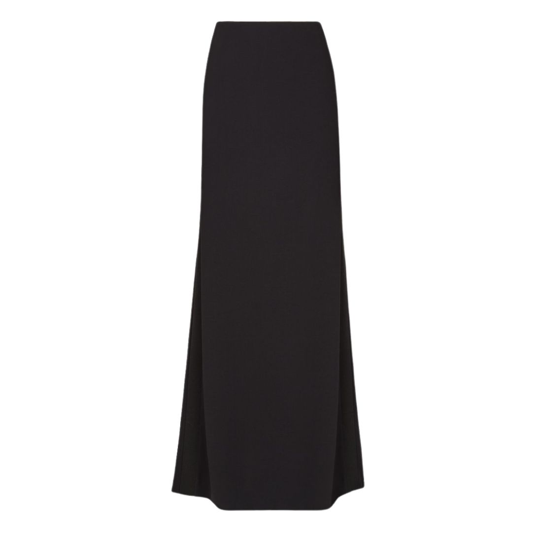 1 FENDI BLACK CADY SKIRT