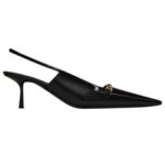 SAINT LAURENT CARINE SLINGBACK PUMPS IN PATENT LEATHER