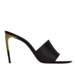 SAINT LAURENT LODGE MULES IN SMOOTH LEATHER