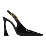SAINT LAURENT DUNE SLINGBACK PUMPS IN PATENT LEATHER