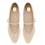 SAINT LAURENT GIO BALLET FLATS IN SATIN CREPE