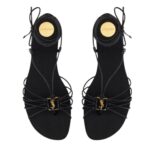SAINT LAURENT BABYLONE SANDALS IN SMOOTH LEATHER