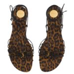 SAINT LAURENT BABYLONE SANDALS IN SMOOTH LEATHER