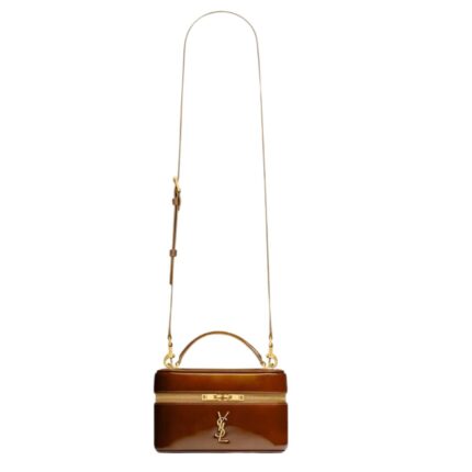 SAINT LAURENT GABY VANITY BAG IN PATENT LEATHER