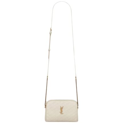 SAINT LAURENT GABY ZIPPERED POUCH IN LAMBSKIN