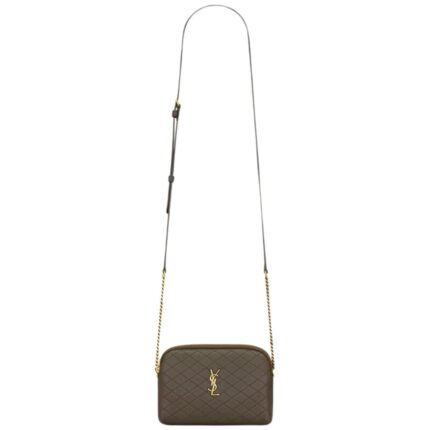 SAINT LAURENT GABY ZIPPERED POUCH IN LAMBSKIN