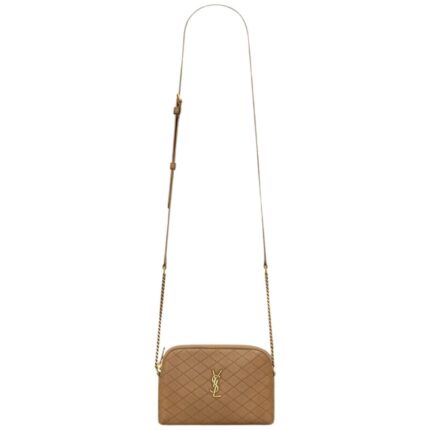 SAINT LAURENT GABY ZIPPERED POUCH IN LAMBSKIN