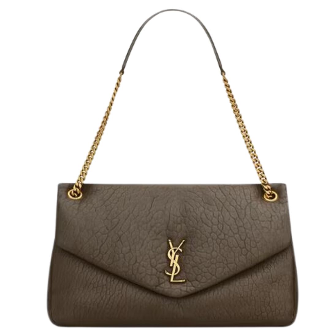 1 SAINT LAURENT CALYPSO LARGE IN GRAINED LAMBSKIN
