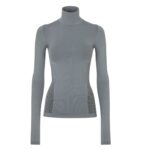 FENDI SKI SWEATER GRAY TECH FABRIC